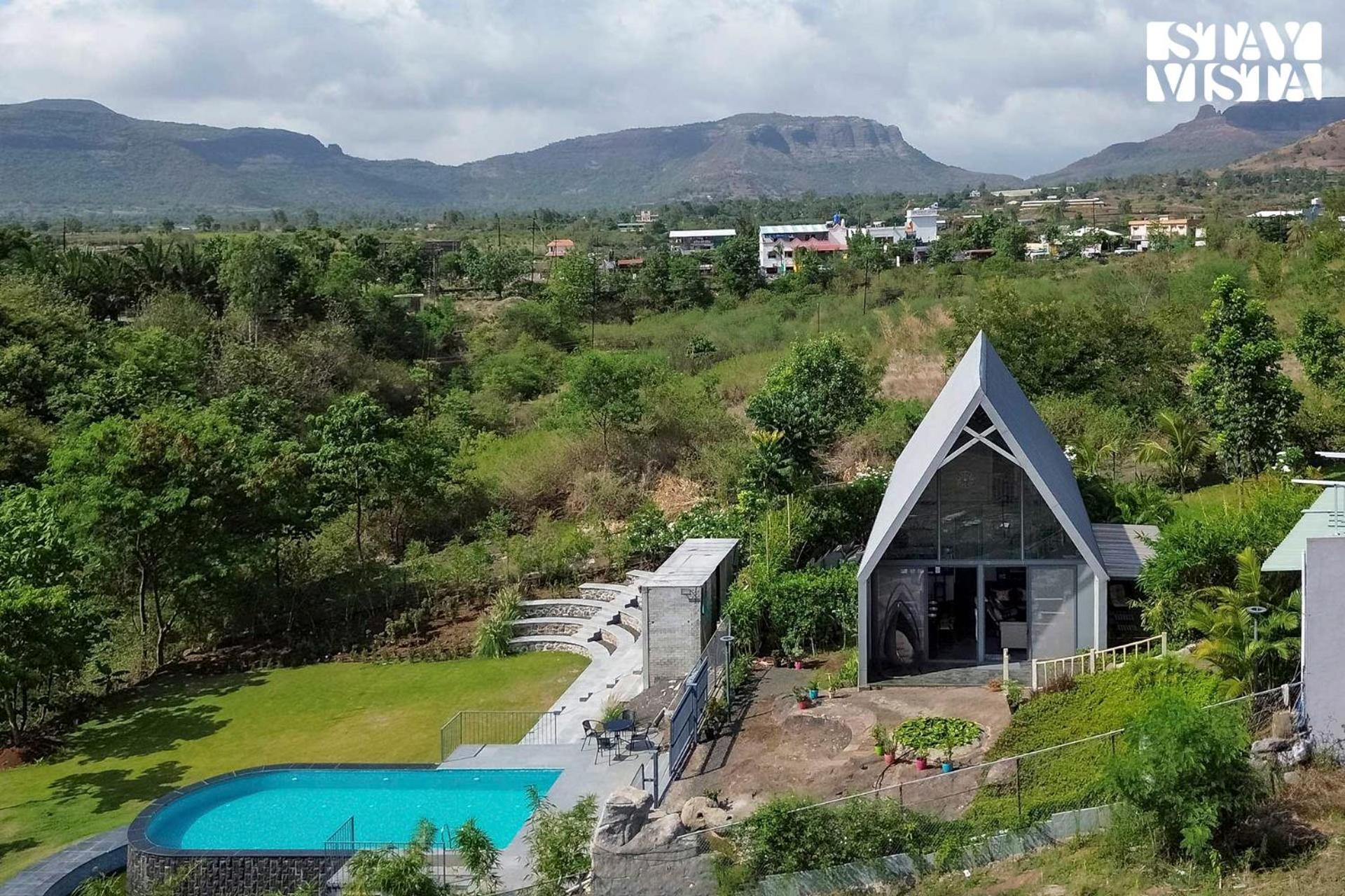 Stayvista'S Celeste Villa - Hill-View Retreat With Infinity Pool 나식 외부 사진
